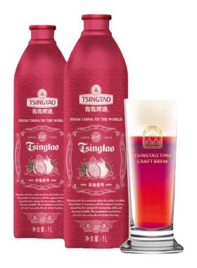 1升青岛桶装果味精酿鲜啤酒18度