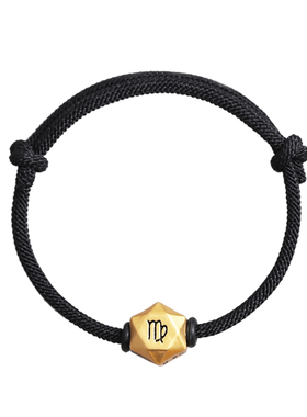 十二星座925纯银手绳女串珠