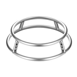 不锈钢圆管锅架子放锅架炒锅架 双层隔热垫防烫收纳神器台面支架