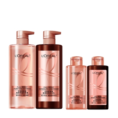 欧莱雅活力姜洗发水护发素强韧