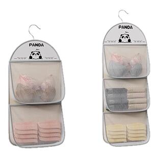 袜子收纳神器宿舍衣柜内衣内裤挂袋悬挂式网兜床头床边整理置物袋
