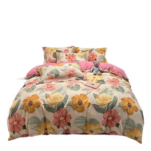 100%纯棉磨毛被罩单件160x210秋冬双人全棉被套加厚180x220x240cm