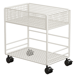 书架落地可移动整理架桌下大容量书本储物箱学生课桌边带轮置物柜