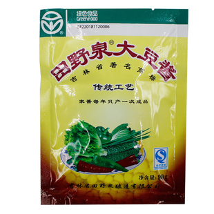 正宗田野泉大豆酱黑龙江调料品哈尔滨农家酱调味品包装黄豆酱90克