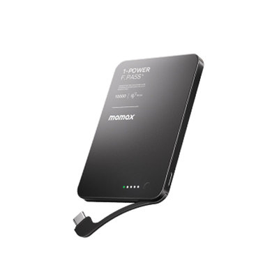 【3C认证】MOMAX摩米士超薄自带线充电宝苹果17移动电源可上飞机