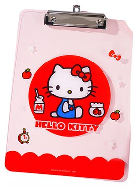 悦木凯蒂猫亚克力板夹正版试卷夹