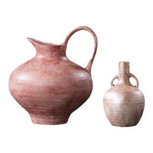 SilentWind侘寂风手绘陶瓷花瓶组合摆件家居桌面玄关民宿插干花器