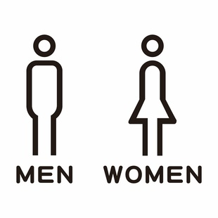 立体男女洗手间指示牌公共卫生间标识牌亚克力男女厕所提示牌标志