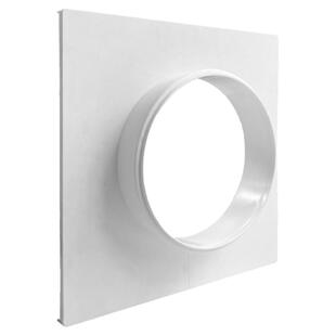 塑料一体方圆罩法兰中央空调散流器出风口天圆地方风口方变圆接口