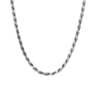 s925纯银麻绳项链男简约复古泰银麻花链女锁骨链饰品百搭扭纹裸链