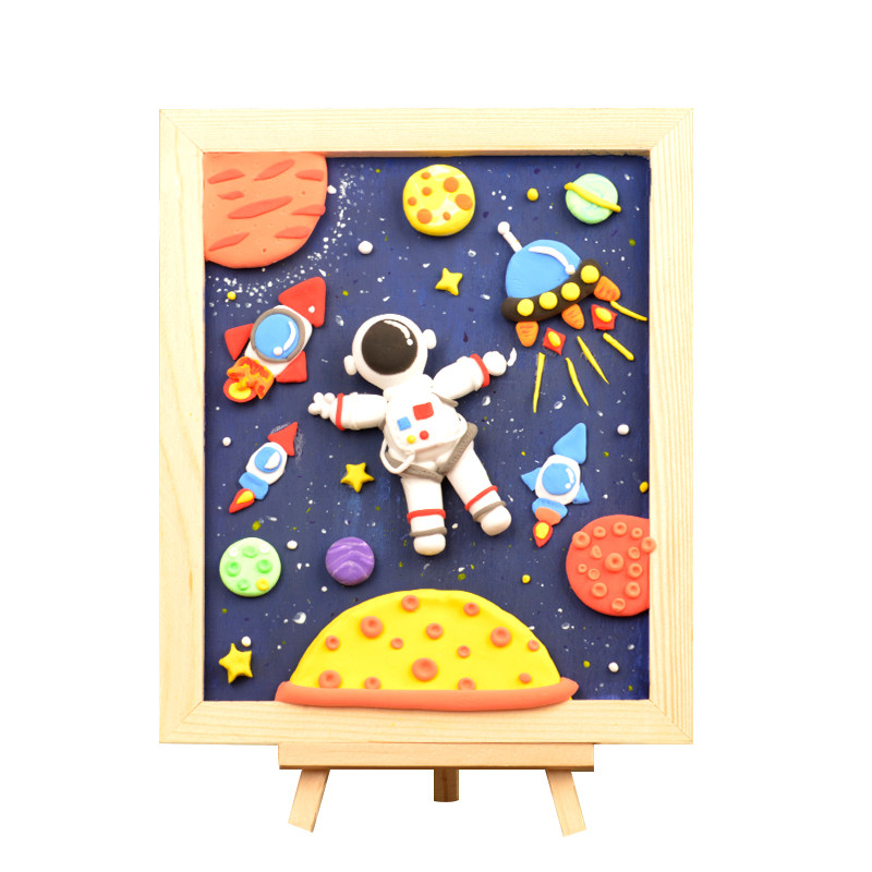 木质超轻粘土相框白胚立体画框手工制作创意diy材料包摆件油画框