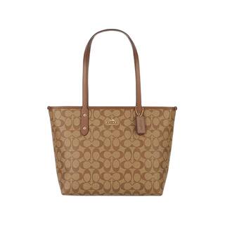 COACH/蔻驰奥莱女士经典标志老花CITY30号托特包手提包大容量通勤