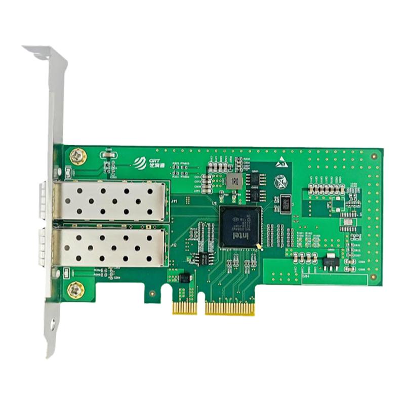 光润通 千兆单向传输网卡 F902E-DS-V3.0 单收端 I350芯片 PCIEX4 UDP协议