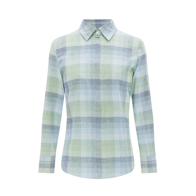 Navigare通勤纯棉格纹长衬衫