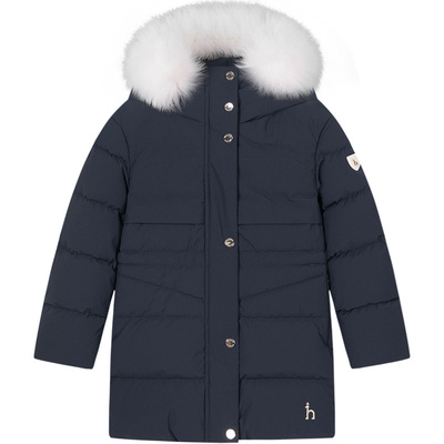 hazzys中长款羽绒服女童冬季