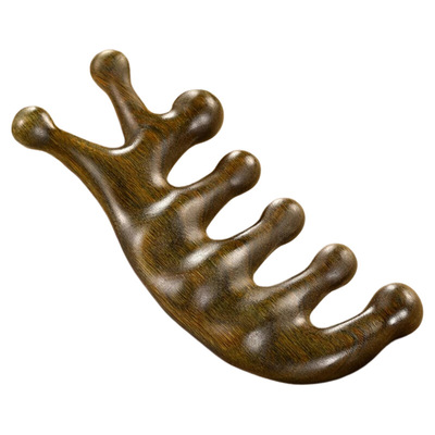 绿檀七齿按摩梳|超6000次加购