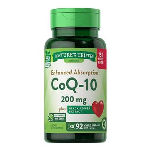 自然之珍美国进口辅酶q一10软胶囊辅酶素coq10保护心脑血管心脏