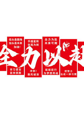 中高考教室氛围布置金榜题名墙贴