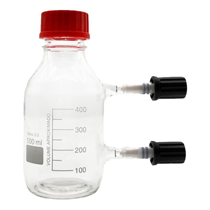 生物发酵反应器 密封加料补料发酵瓶250/500/1000/2000可定制包邮