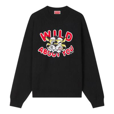 【季末特惠】Kenzo Wild Tiger 男士经典版型老虎图案套头针织衫