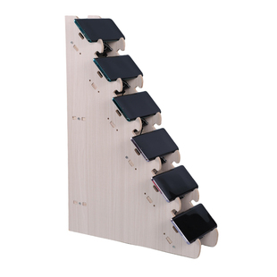 桌面多机位梯形横放不档大屏幕手游横放支架工作室多台手机散热架