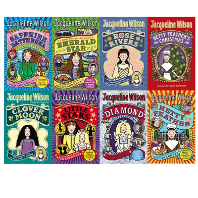 【自营】麻辣女生基地套二 小羽毛海蒂8册 Jacqueline Wilson Hetty Feather Series Collection英文原版 插画Nick Sharratt