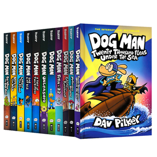 神探狗狗Dog Man1-11-13 狗狗侦探漫画书 Dav Pilkey 儿童英语幽默漫画故事章节桥梁书 纽约时报畅销书 英文原版进口图像小说