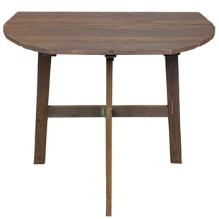 小户型实木可折叠桌子家用阳台玄关靠墙多功能吃饭圆方桌椅子套装