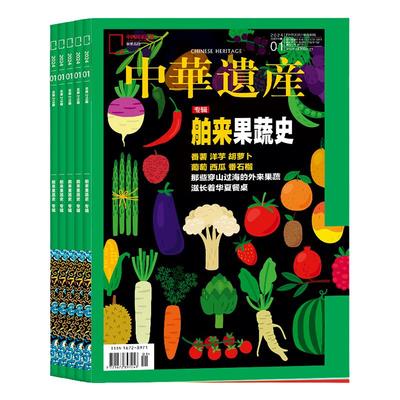 2024年1-12月【国宝陕西/安岳大足/国宝山西】中华遗产 杂志2025年1-12期打包/订阅自然文化历史人文艺术收藏书籍解读中国传统妆容