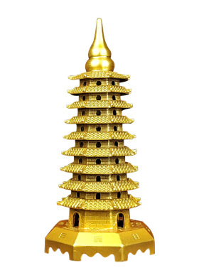 铜之匠八卦底座十三层玲珑宝塔