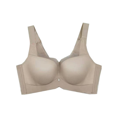 珠密琪纯色聚拢透气无钢圈文胸