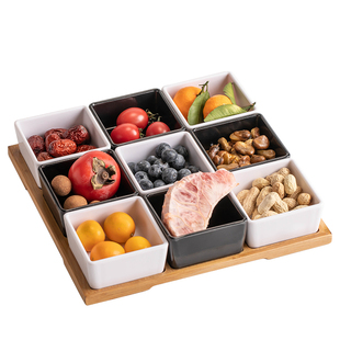 围炉煮茶配套点心盘可爱网红水果盘子茶点碟小食盘零食干果小吃盘