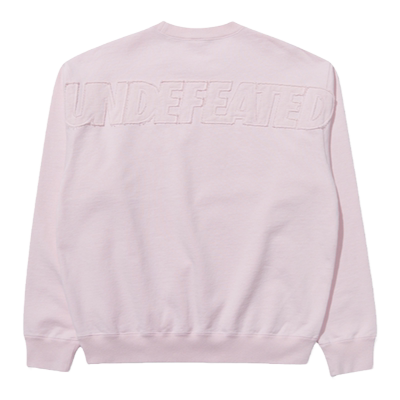 UNDEFEATED复古毛边圆领卫衣