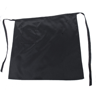 酒店餐饮男厨师半身围裙高端餐厅厨房女服务员防泼水半截围腰定制