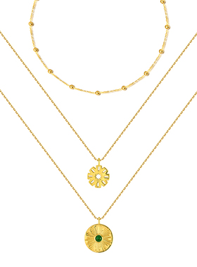 RetroChic叠戴三跨项链