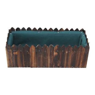 防腐木花箱碳化木花槽实木花盆室外室内庭院阳台长方形特大放土壤