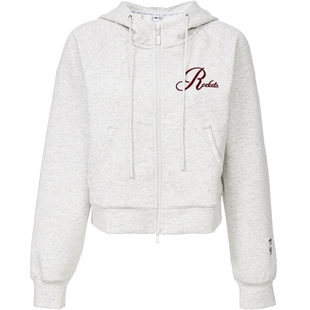 【NBA联名】ONLY2025冬季新款短款双向拉链连帽插肩袖开衫卫衣女