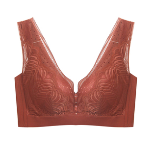 玉姿一族文胸女正品聚拢7047 B杯中厚款无钢圈海藻纤维新款内衣