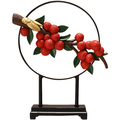 千堂彩环保树脂招财新中式客厅