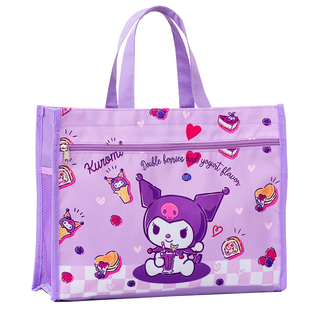 补习袋男女孩小学生儿童补课班包手提拎书袋可爱文件袋帆布美术袋