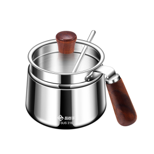 316不锈钢调味瓶辣椒油壶泼辣子厨房大容量耐高温调料罐佐料带勺