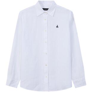 【新品】【100%亚麻】BEANPOLE滨波2026春季女素色日杂风长袖衬衫