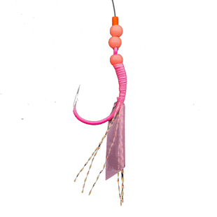 CXZHI海钓大黄鱼2米长子线钩5号碳线倒钓钩船钓夜光钩粉色黄三钩