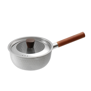 鹤家印TSURUYA日式不锈钢雪平锅套装泡面汤锅宝宝辅食小奶锅