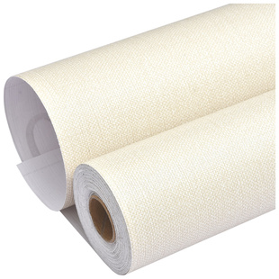 大卷纯色布纹墙纸自粘防水防潮可擦洗卧室温馨背景墙壁纸装饰贴纸