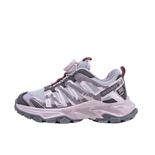 英氏童鞋冬季新款女童加绒保暖运动鞋旋钮科技儿童棉鞋防滑跑步鞋