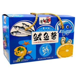 青岛鲅鱼酱礼盒装海鲜酱即食拌饭下饭鱼肉罐头送礼山东特产调味品