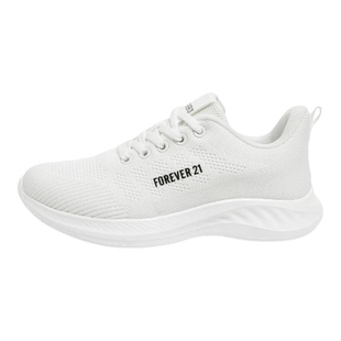 F21白色运动鞋女款2026新款春季爆款厚底减震跑步轻便超轻飞织鞋