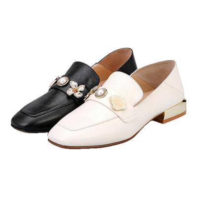 诺贝达时尚百搭豆豆鞋