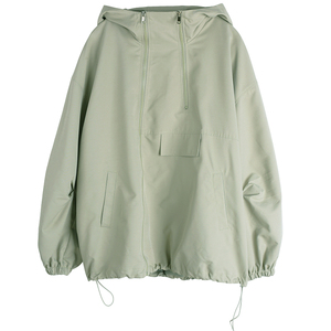 不对称卫衣胖仙女莹莹大码女装胖mm2024秋时尚加肥休闲连帽外套女